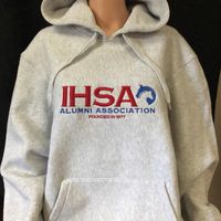 SA1144: IHSA Alumni Logo Heavyweight 12 oz. Hoodie (S - 4XL)