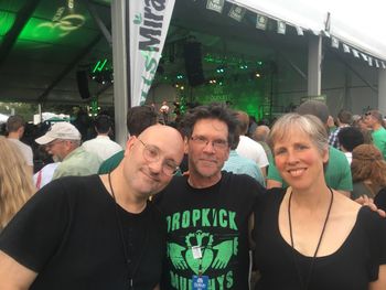 Three people who really like making music together, for you.  Photo courtesy of the guy who took this with Deborah's phone.
