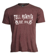 Tell Runyan Graphic Tee (Heather Burgundy Color) 