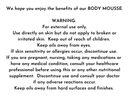"LIMITED EDITION" Body Mousse 4oz