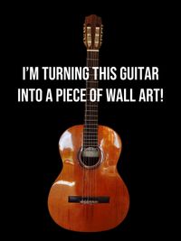 Painted Nylon String Guitar (Wall Art)