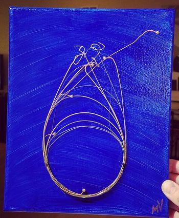 Guitar Strings On Canvas
