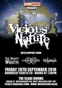 VICIOUS NATURE + THE MIGHTY WRAITH + WHORE NO MORE + MISSABBATH