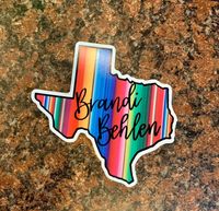 Serape TX BB Sticker