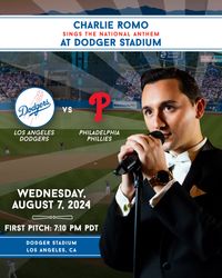 Charlie Romo Sings The National Anthem at Dodger Stadium