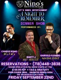 A Night to Remember: Variety Dinner Show with Charlie Romo, Garfield Fleming, and Rhett J.
