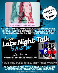 Texas Newsroom Live Interview & Performance W/ Heather Nikole Harper