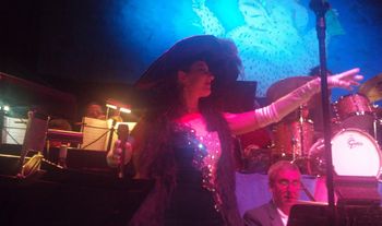 Singing with the big band at the Greenwich Village Ball NYE 2012
