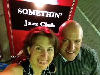 At Somethin' Jazz Club in Tokyo with John Castleman
