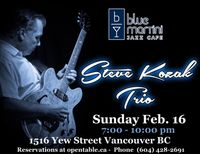 Steve Kozak Trio at Blue Martini