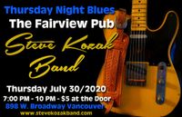 Cancelled -Steve Kozak Band at The Fairview Pub
