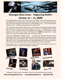 Cancelled -Okanagan Blues Camp 2020