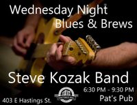 Wednesday Night Blues & Brews with The Steve Kozak Band