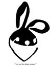 QuaranSCREAM Pumpkin Stencil - Bandit Bunny