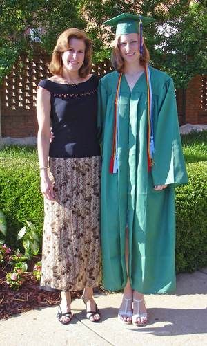 Alex and Mom at Mountain Brook High School Graduation. Spring 2008
