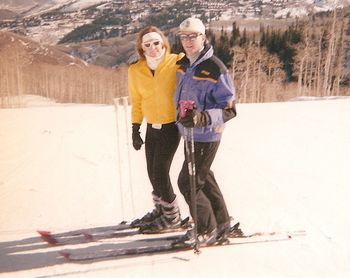 Jim and Delinda on the slopes.
