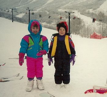 Alex and Jaley's first ski trip.

