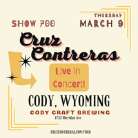 Cruz Contreras LIVE at Cody Craft Brewing