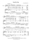 "One By One" - (children's song) - PDF sheet music