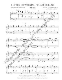 I Often Go Walking / Clair De Lune (medley) - Sheet Music - 5 Licenses