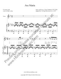 "Ave Maria" - PDF sheet music - 1 license