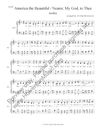 "America the Beautiful / Nearer, My God, to Thee" hymn - PDF sheet music