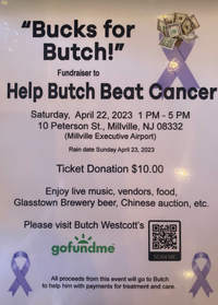 Fundraiser for Butch Westcott - Millville Airport
