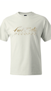 WHITE / GOLD METALLIC FUNKEROTIC RECORDS T-SHIRTS