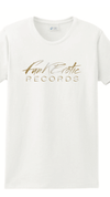 WHITE / GOLD METALLIC FUNKEROTIC RECORDS T-SHIRTS