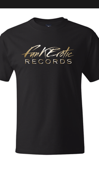 BLACK / GOLD METALLIC FUNKEROTIC RECORDS T-SHIRTS