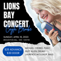 Cayla Brooke in Concert LIONS BAY