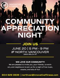 Community Appreciation Night _ Innovative Fitness