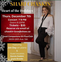 Special Guest for Shari Chaskin "A Special Christmas Concert"
