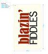 Blazin' Fiddles tea towel