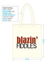 Blazin' Fiddles cotton tote bag