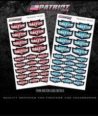 Sheet of small Team Dalton decals from Patriot Skinz. 