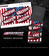 Team Dalton AR 15 magazine wrap Design #1