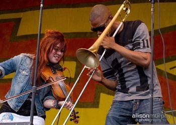 Amanda Shaw & Trombone Shorty Jazz Fest 2007
