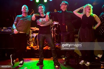 With Corey Taylor, Billy Morrision, Donovan Leitch at The Roxy, LA
