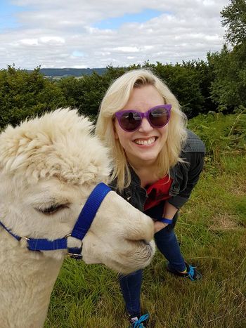 Taking Cosmo the Alpaca for a walk
