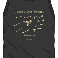 "Warrior Hummingbirds" Full Tank - Unisex - Black Heather