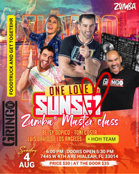 ONE LOVE Sunset Master Class with Betsy, Toni Costa, Luis  David, HOH team  & Dj Gringo 