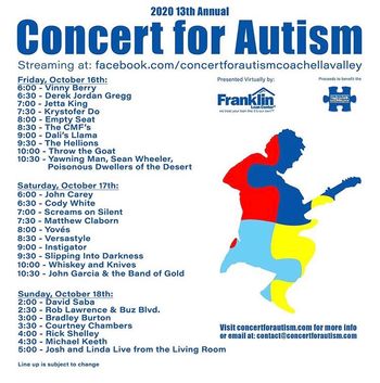 Concert For Autism October 2020
