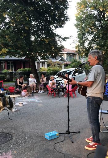 Playing a street show / block party in East Vancouver - September 9, 2023
