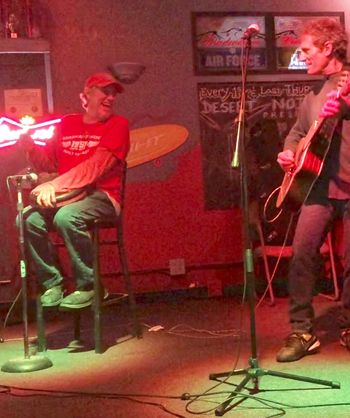 Performing a live feature set with Buz Keplinger at Plan B tavern -Thousand Palms California - May 2019
