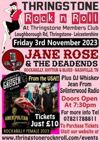 Jane Rose (USA) and the Deadend's - Thringstone RnR
