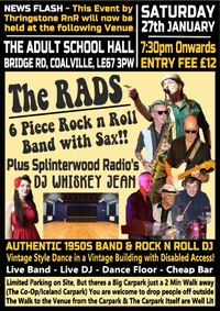 The RADS - 6 Piece RnR Band with Sax - £12