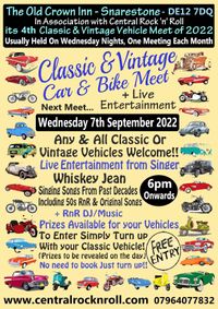 Classic Car/Bike Meet with Live Singer - FREE