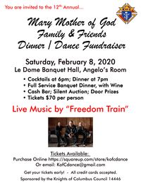 Mary Mother of God Family & Friends Dinner / Dance Fundraiser