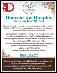 Chef D Presents: Harvest for Hospice Fundraiser / Lisaard & Innisfree Hospice